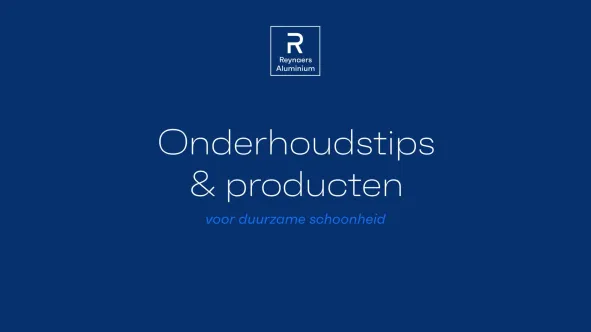 Onderhoud van alu ramen en deuren